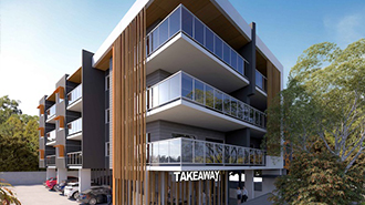Multi-residential architectural design by Paul Ziukelis Architects Gold Coast