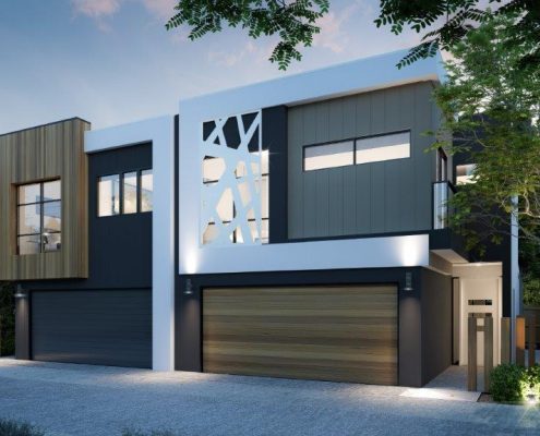 Duplex design by Paul Ziukelis Architects Gold Coast